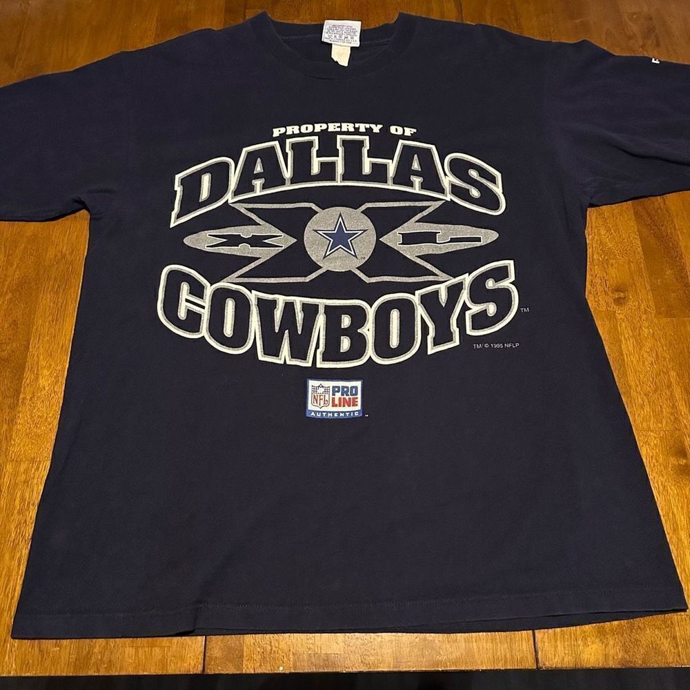 Vintage Dallas Cowboys NFL Reebok Graphic Print Mens Shirt USA Made 90s Size XL